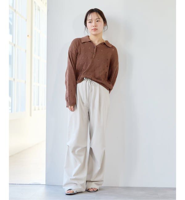 U by SPICK&SPAN「衿つき柄編みニット」|ニット・セーター|