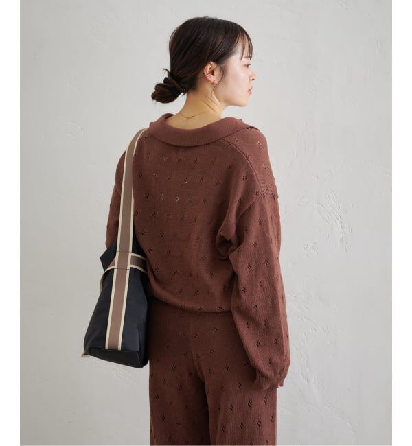 U by SPICK&SPAN「衿つき柄編みニット」|ニット・セーター|