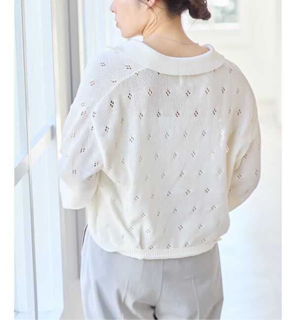 U by SPICK&SPAN「衿つき柄編みニット」|ニット・セーター|