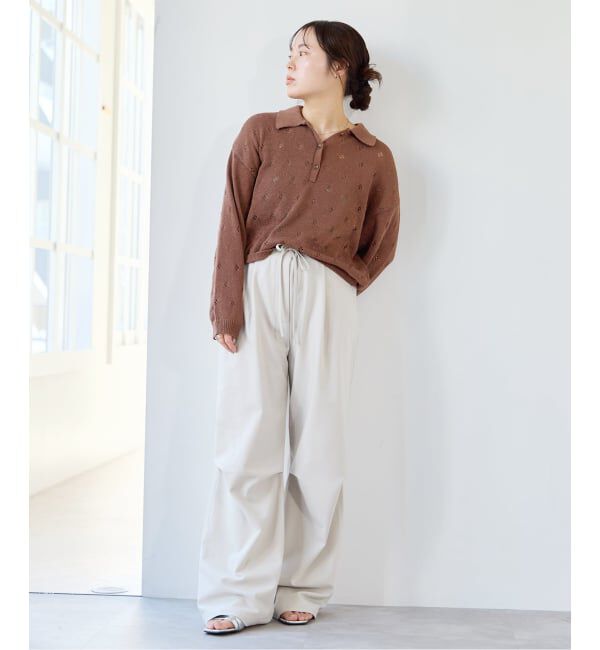 U by SPICK&SPAN「衿つき柄編みニット」|ニット・セーター|