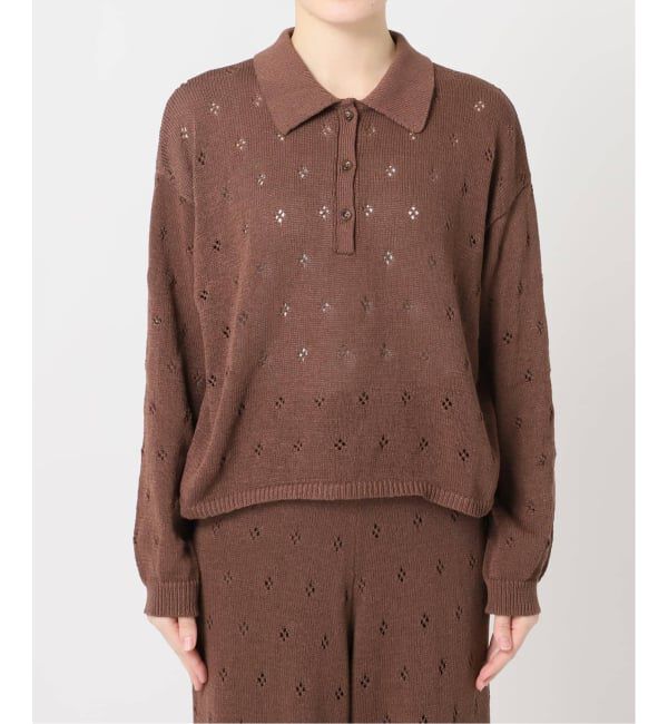 U by SPICK&SPAN「衿つき柄編みニット」|ニット・セーター|