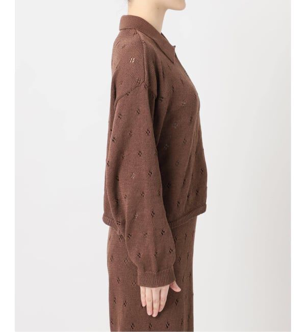 U by SPICK&SPAN「衿つき柄編みニット」|ニット・セーター|