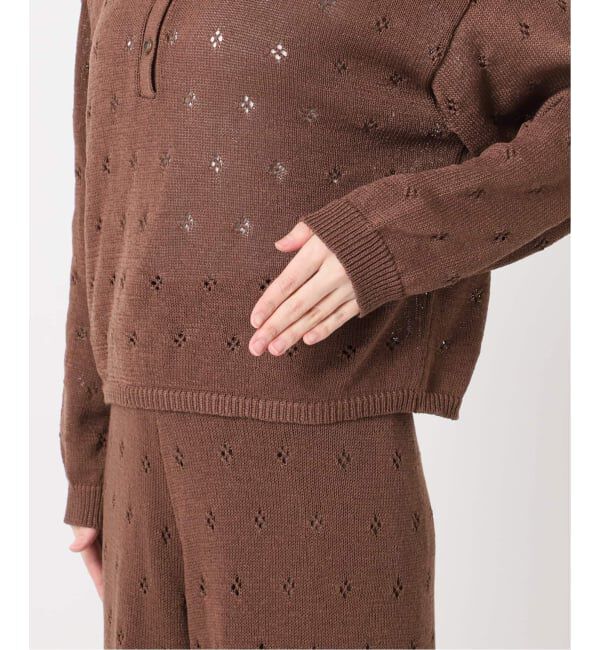 U by SPICK&SPAN「衿つき柄編みニット」|ニット・セーター|