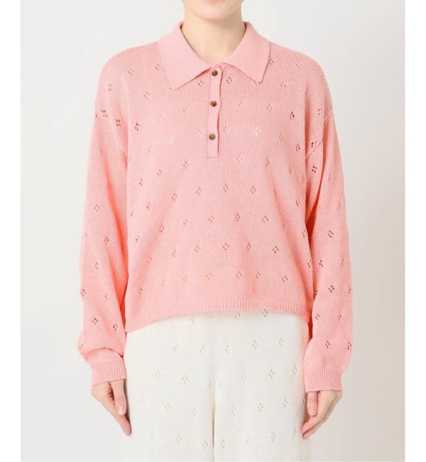 U by SPICK&SPAN「衿つき柄編みニット」|ニット・セーター|
