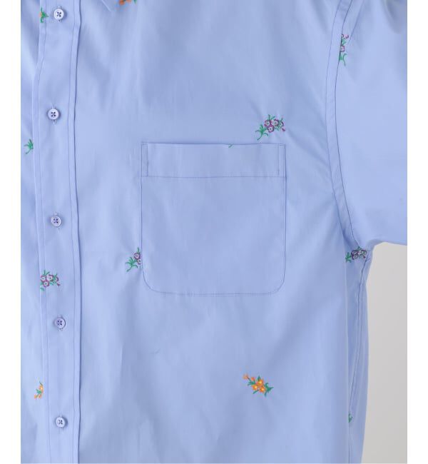 FRAMeWORK「JANE SMITH/ジェーンスミス flower embroidery regular col」|シャツ・ブラウス|