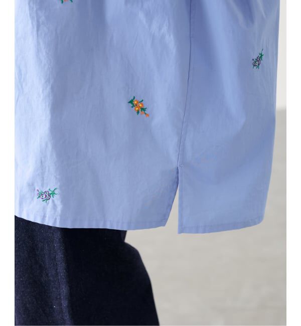 FRAMeWORK「JANE SMITH/ジェーンスミス flower embroidery regular col」|シャツ・ブラウス|