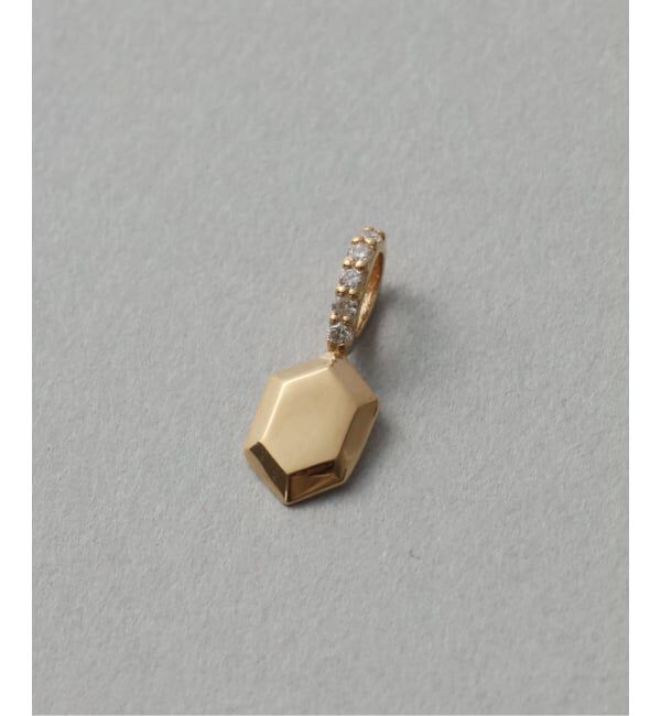 Lilas by Spick&Span「《予約》ヘキサゴンモチーフチャーム K18」|その他|ゴールド