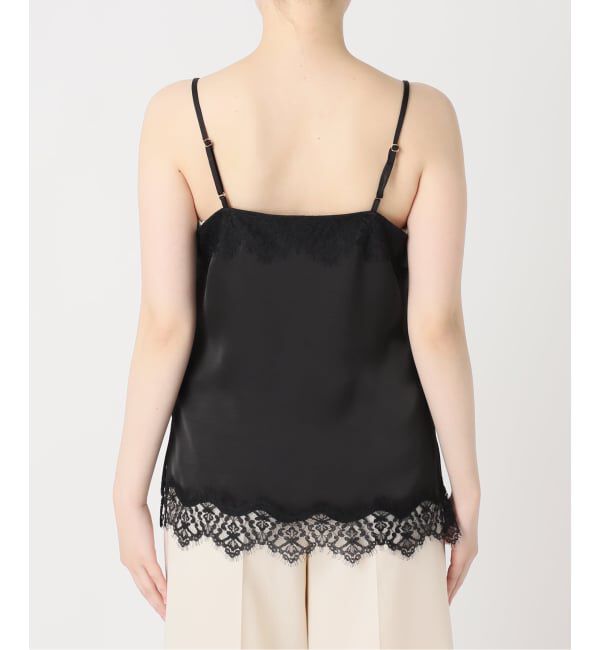 NOBLE「《追加予約》リバーレーストリミングサテンキャミソール3」|キャミソール|