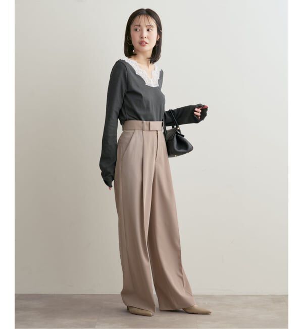 NOBLE「《予約》レースドッキングプルオーバー」|Tシャツ・カットソー|