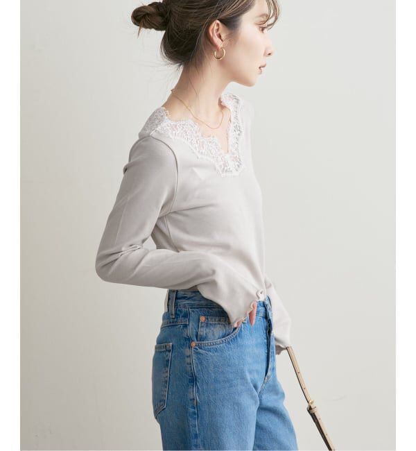 NOBLE「《予約》レースドッキングプルオーバー」|Tシャツ・カットソー|