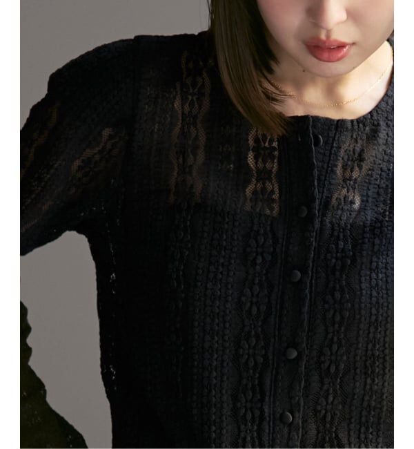 NOBLE「《予約》レースカーディガン」|カーディガン|