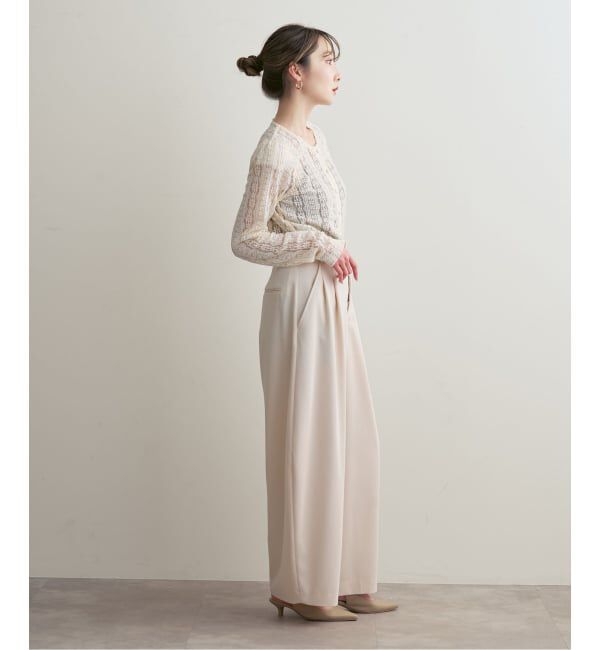 NOBLE「《予約》レースカーディガン」|カーディガン|