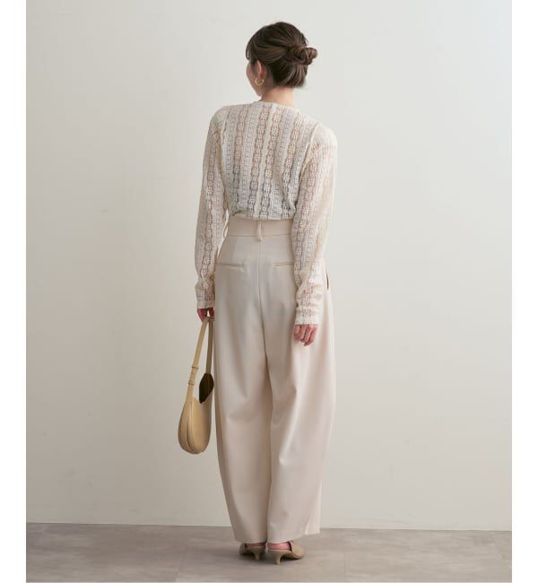 NOBLE「《予約》レースカーディガン」|カーディガン|