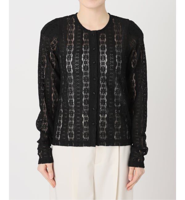 NOBLE「《予約》レースカーディガン」|カーディガン|