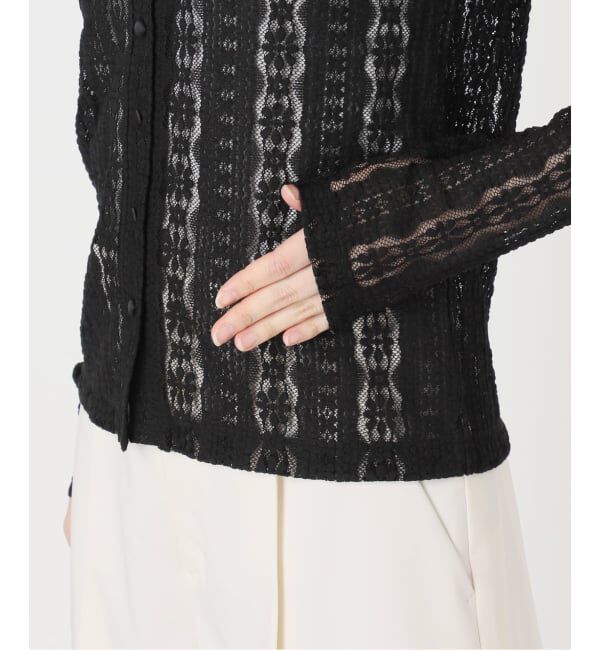 NOBLE「《予約》レースカーディガン」|カーディガン|