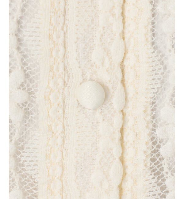 NOBLE「《予約》レースカーディガン」|カーディガン|