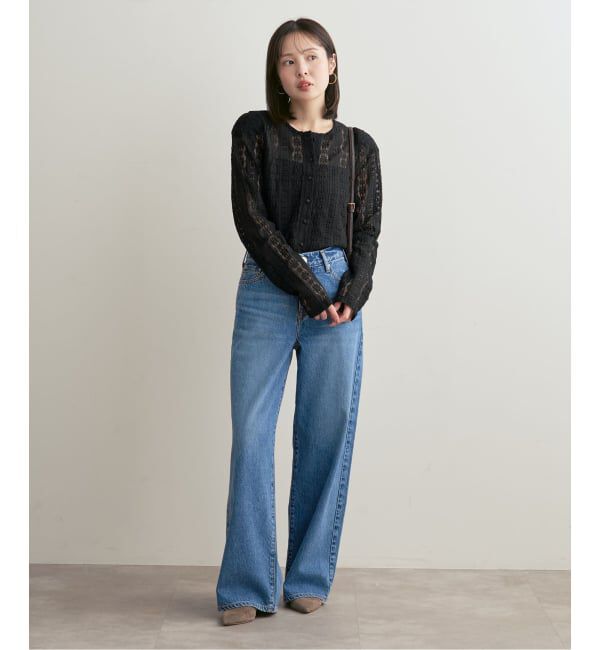 NOBLE「《予約》レースカーディガン」|カーディガン|