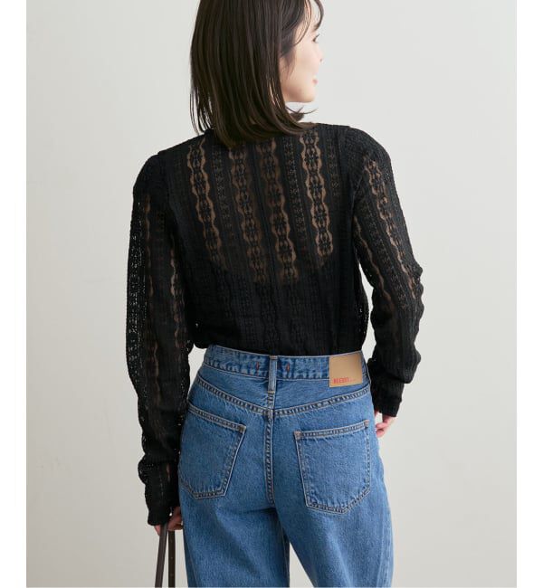 NOBLE「《予約》レースカーディガン」|カーディガン|