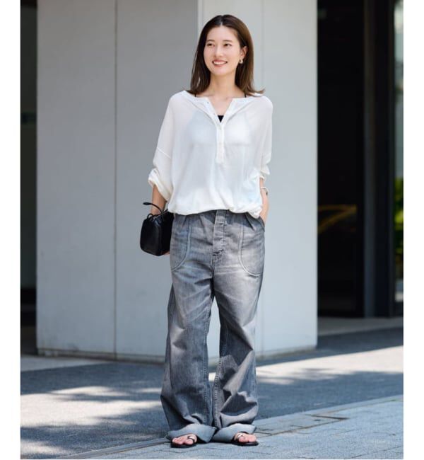 FRAMeWORK「≪追加予約≫サーフニットヘンリーTee」|Tシャツ・カットソー|