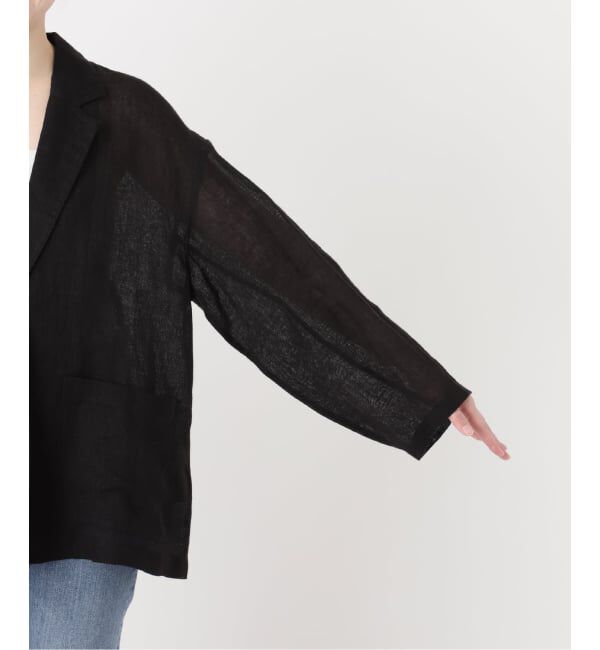 FRAMeWORK「≪予約≫LINENメッシュジャケット」|テーラードジャケット|