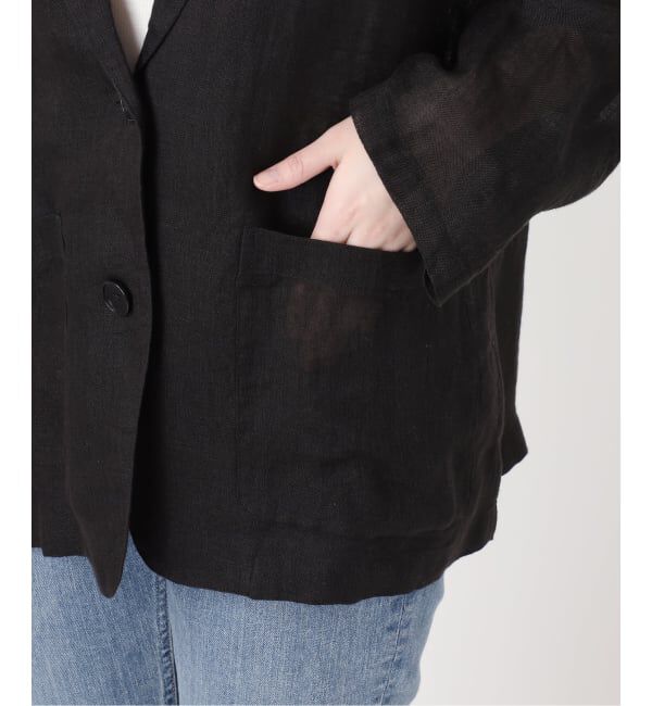 FRAMeWORK「≪予約≫LINENメッシュジャケット」|テーラードジャケット|