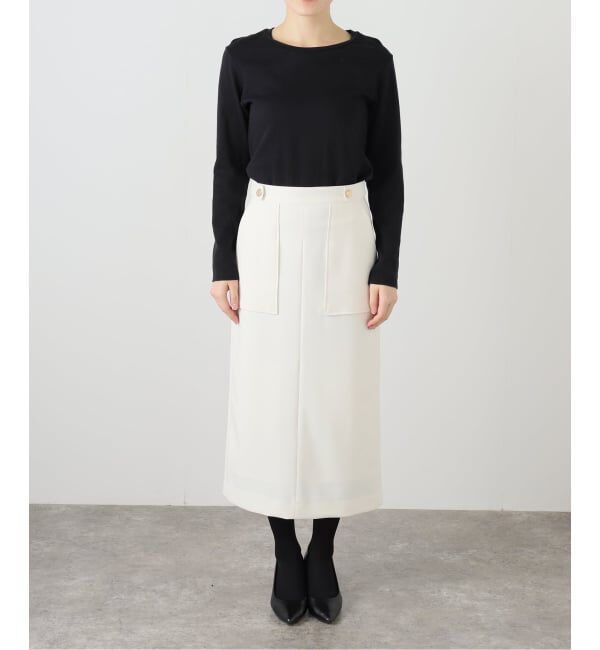  「【洗える】ポケットアイラインスカート」|スカート|