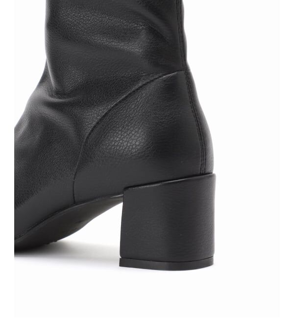  「《追加》5cmスクエアフィットショートブーツ」|ショートブーツ|