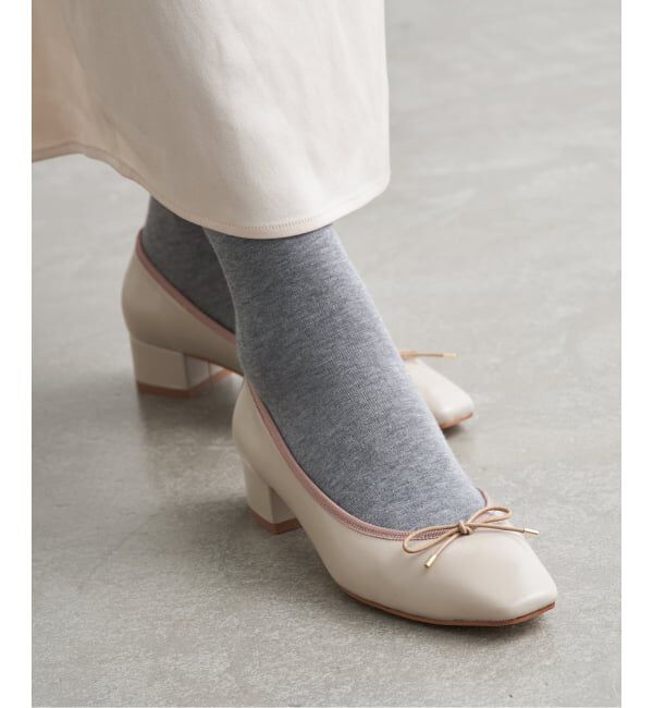  「《追加》3.5cmスクエアバレエパンプス」|パンプス|