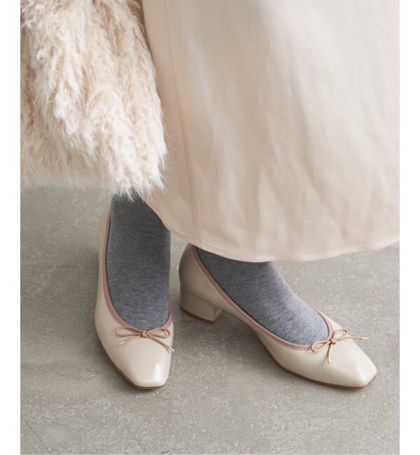  「《追加》3.5cmスクエアバレエパンプス」|パンプス|