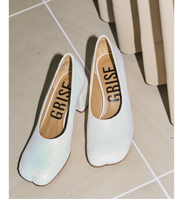 GRISE「GRISE6.5cmレザーCURVYパンプス」|パンプス|ホワイト