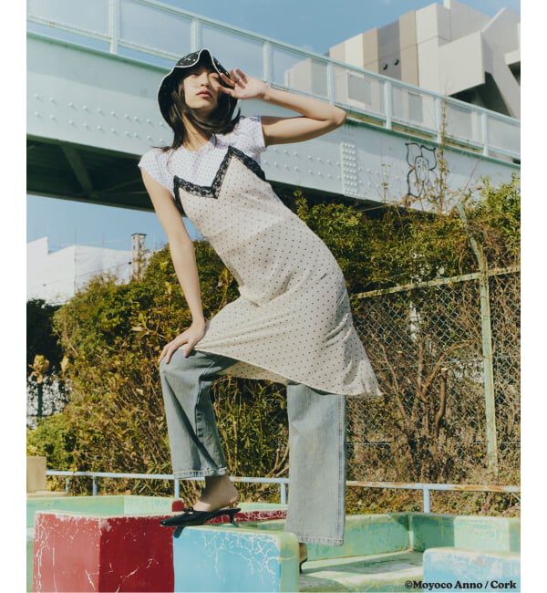  「LE TALON&times;HAPPY MANIA3.5cmスクエアリボンミュール」|パンプス|