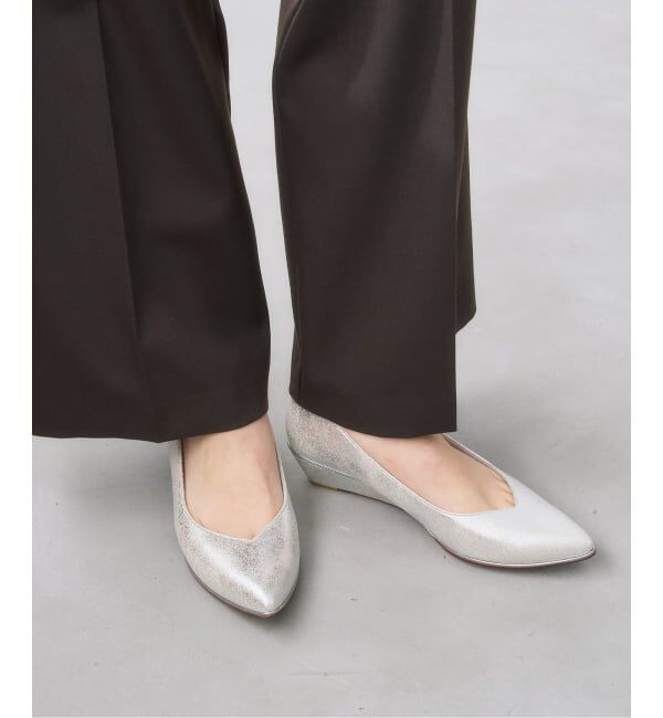  「3.5cmメタルラインウェッジ」|パンプス|