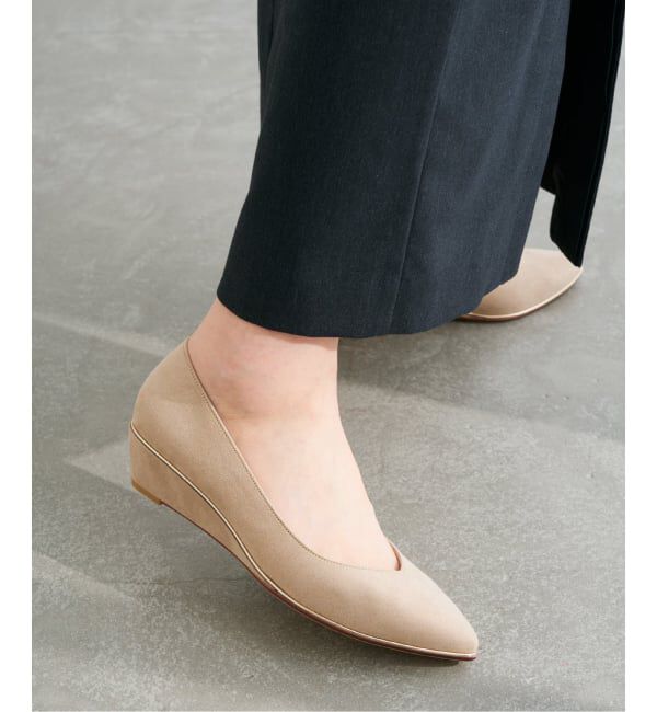  「3.5cmメタルラインウェッジ」|パンプス|