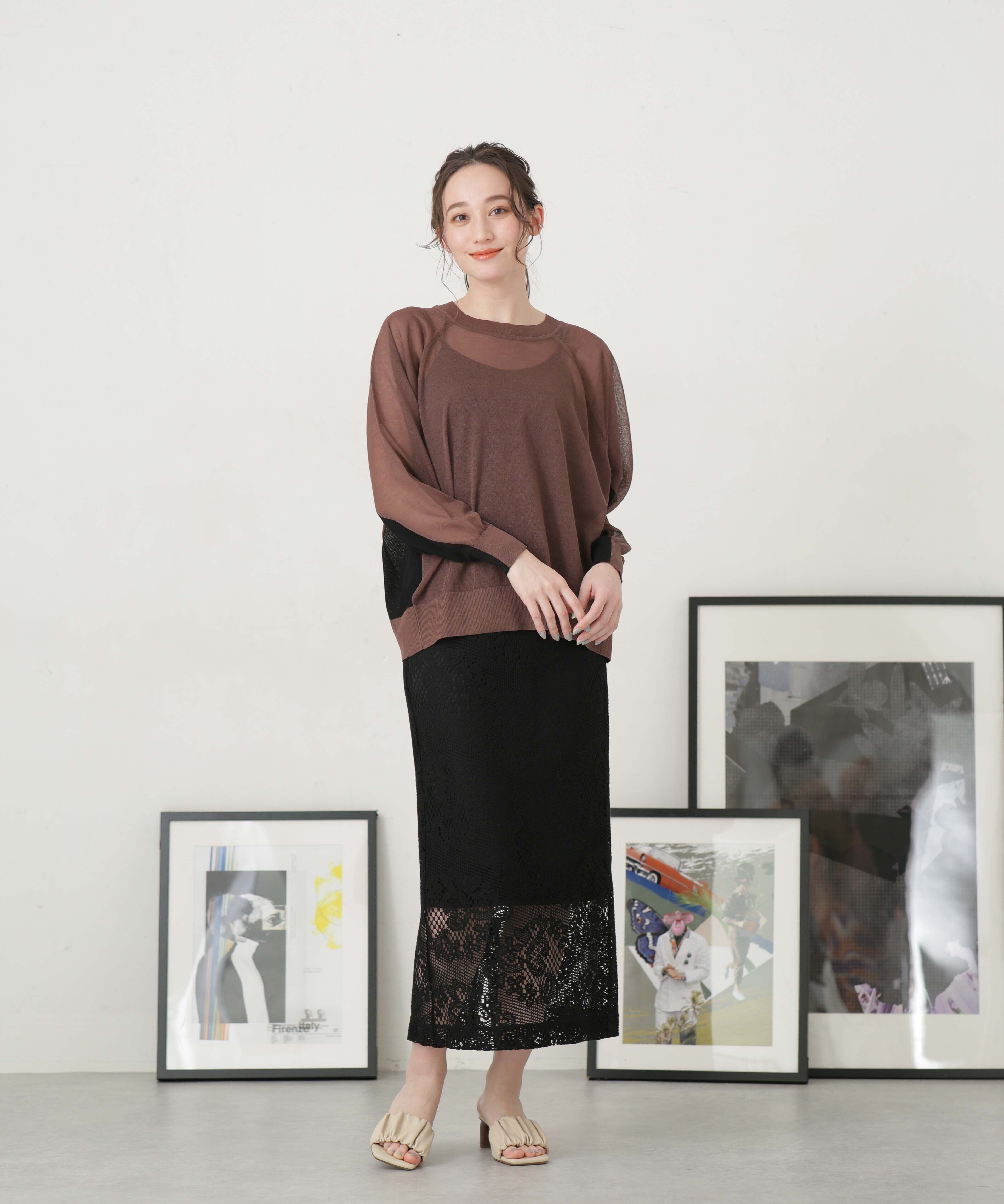 nano･universe「LB.04/レースタイトスカート」|スカート|