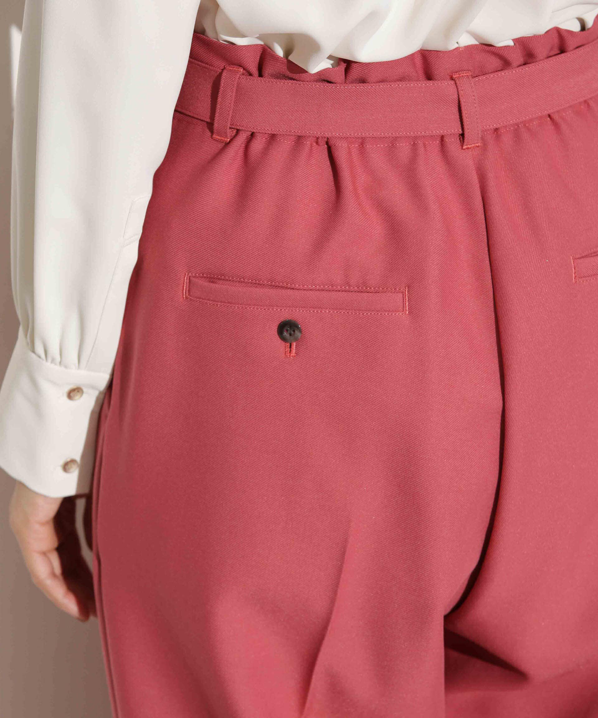 nano･universe「ベルト付きセミワイドツイルパンツ」|その他|