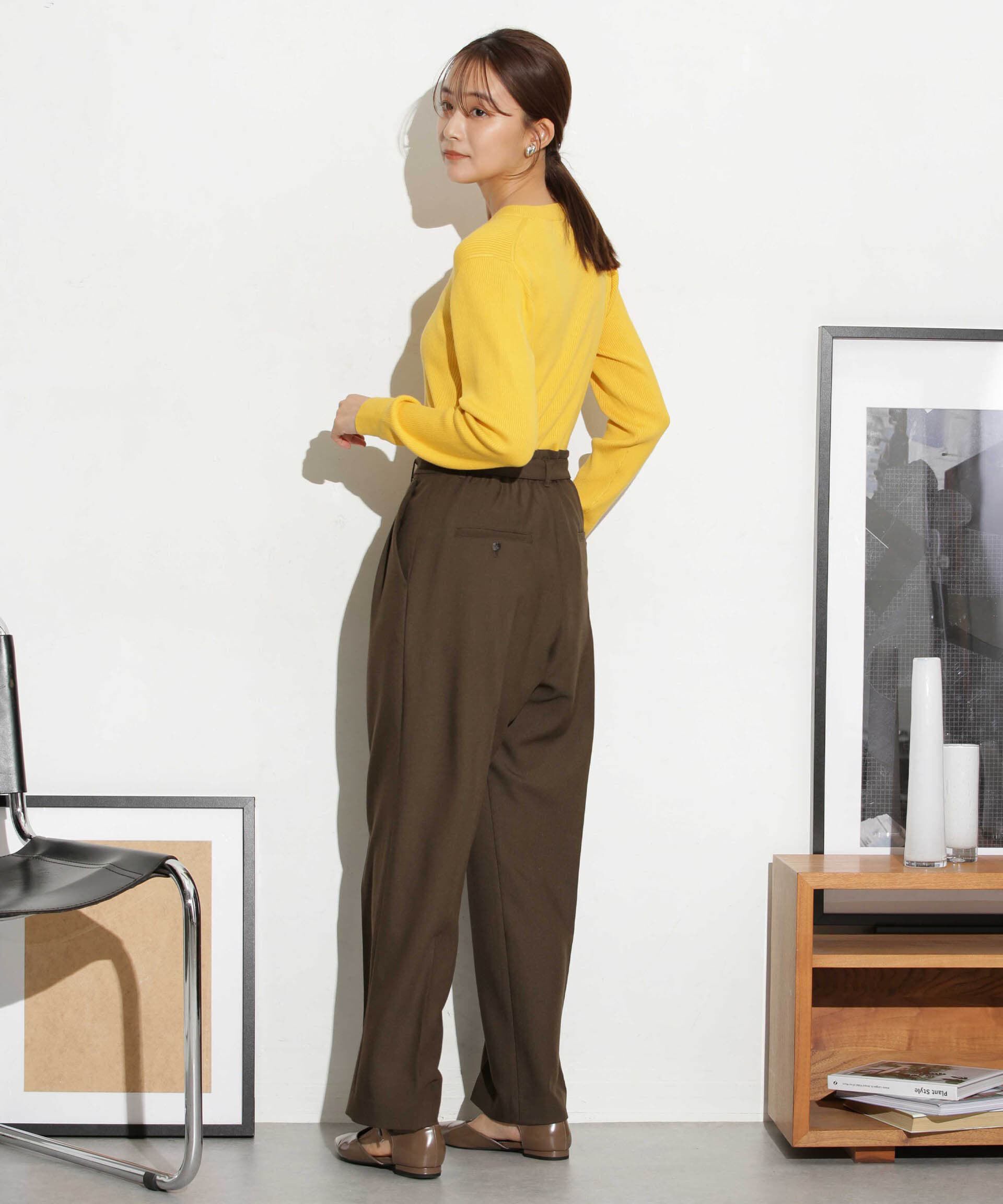 nano･universe「ベルト付きセミワイドツイルパンツ」|その他|