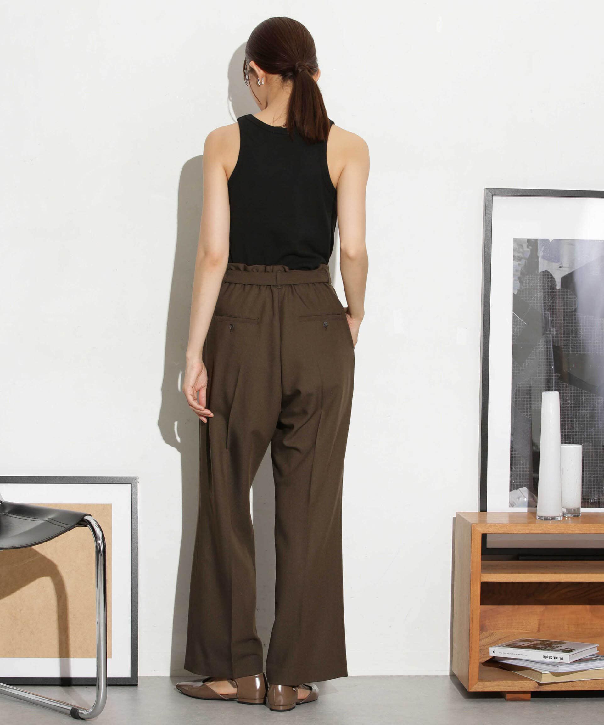 nano･universe「ベルト付きセミワイドツイルパンツ」|その他|
