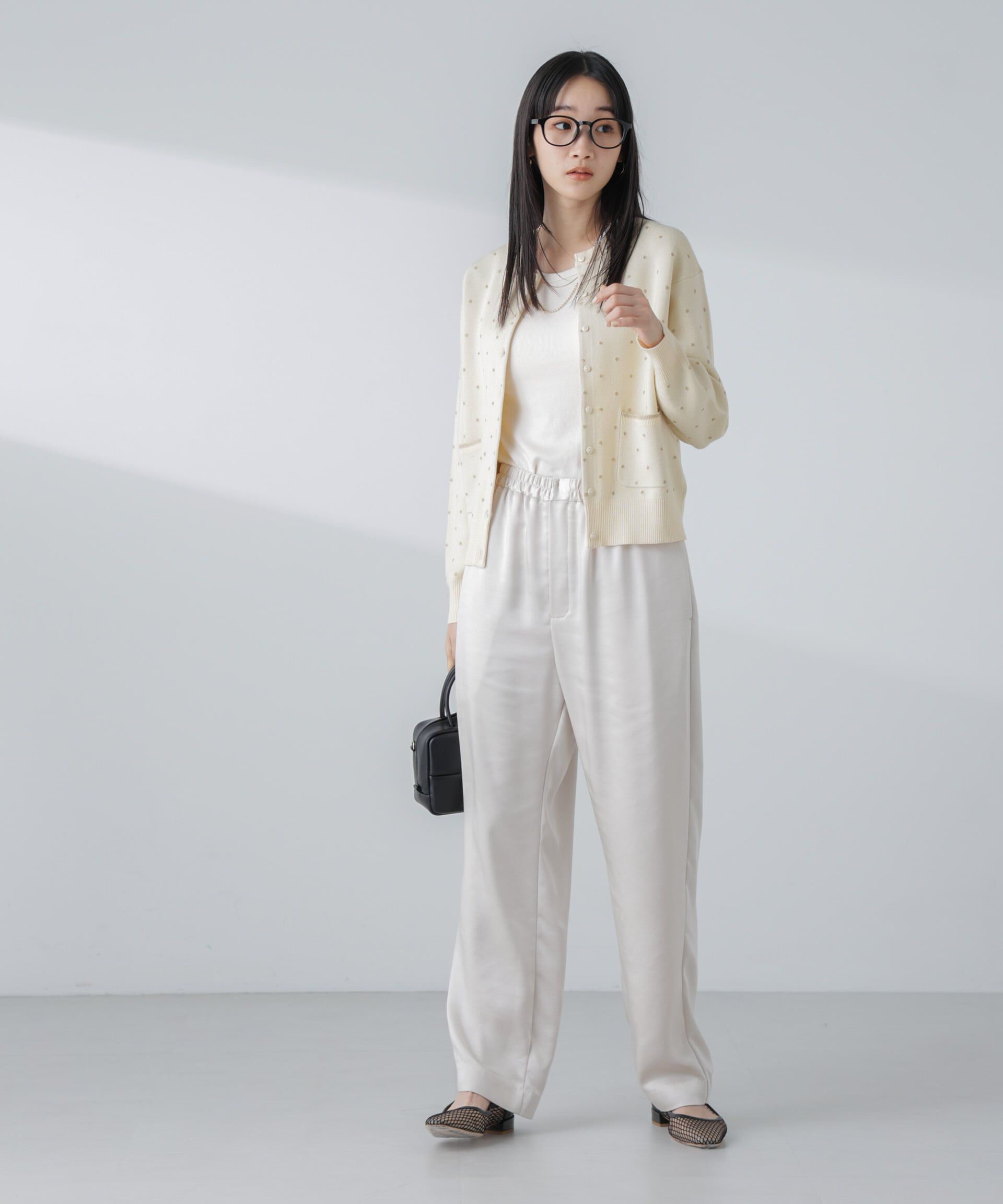 nano･universe「サテンセミワイドイージーパンツ」|その他|