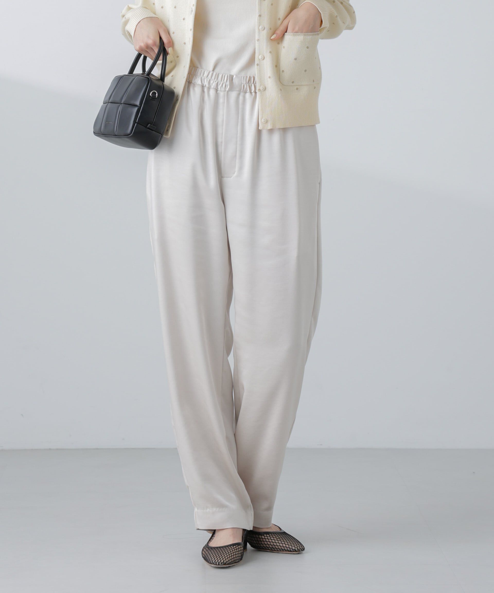 nano･universe「サテンセミワイドイージーパンツ」|その他|