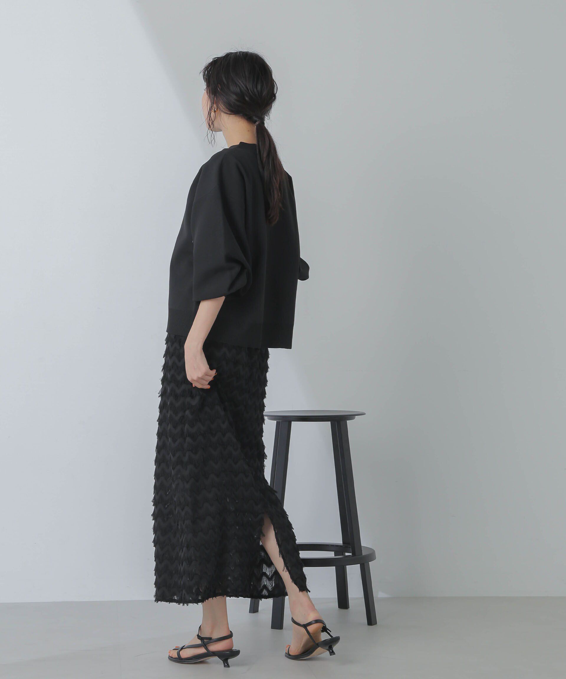 nano･universe「シャギーナロースカート」|スカート|