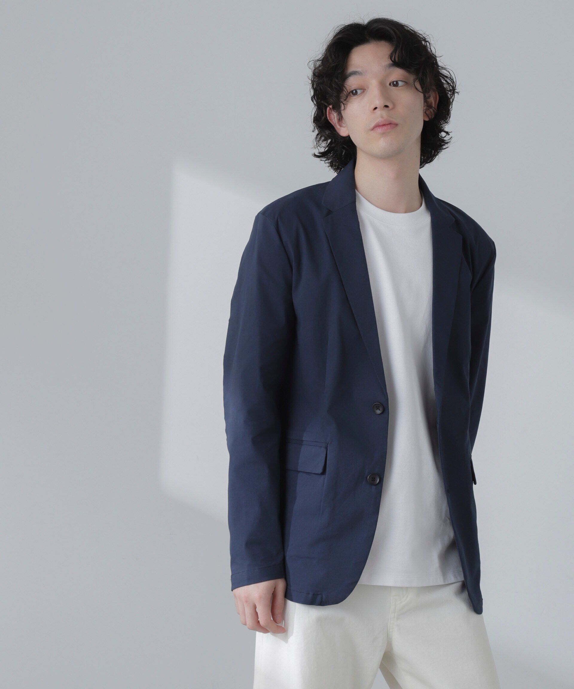 nano･universe「3D LABO ハイストレッチジャケット(セットアップ可)」|テーラードジャケット|