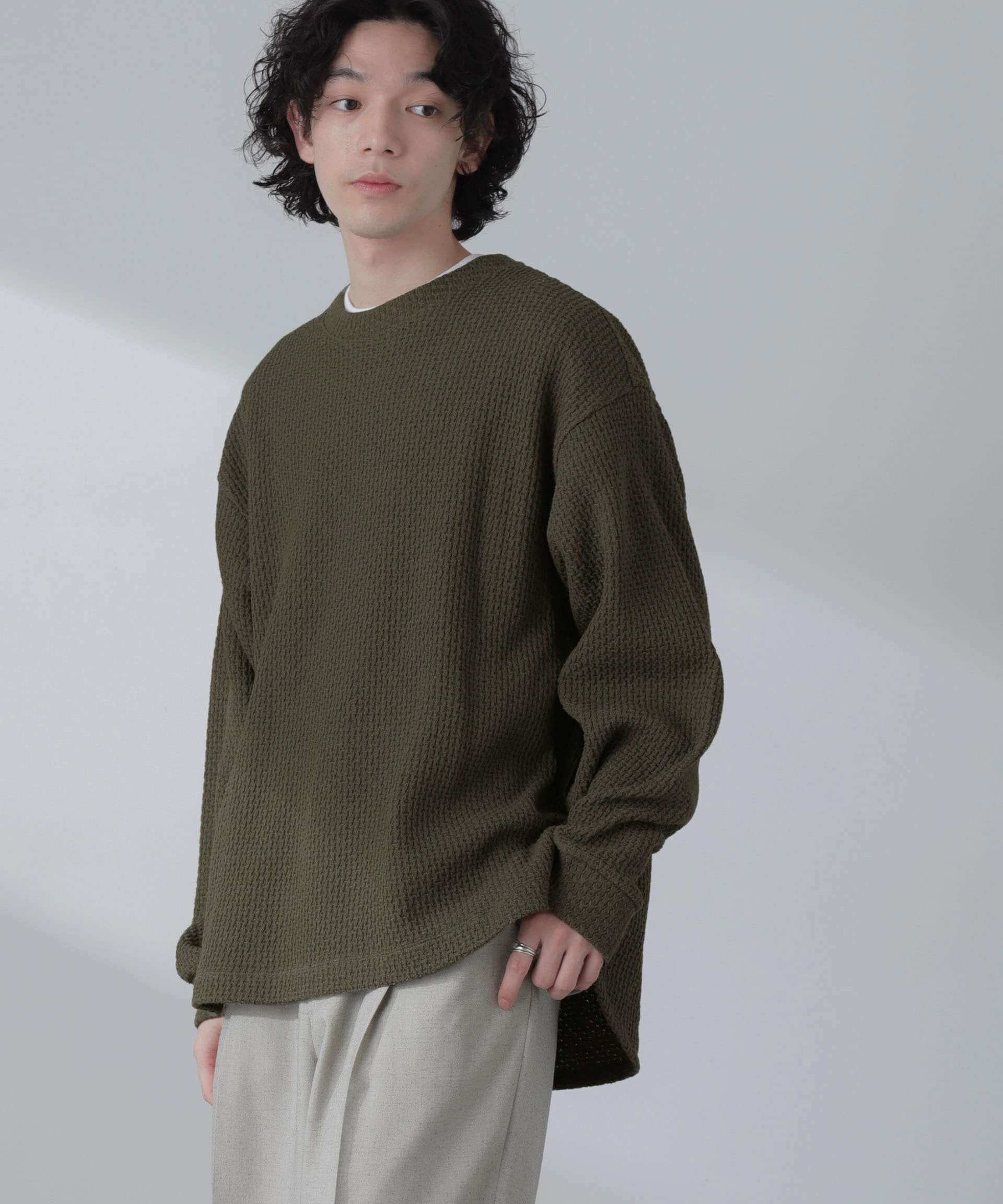 nano･universe「デルタワッフルTシャツ」|Tシャツ・カットソー|