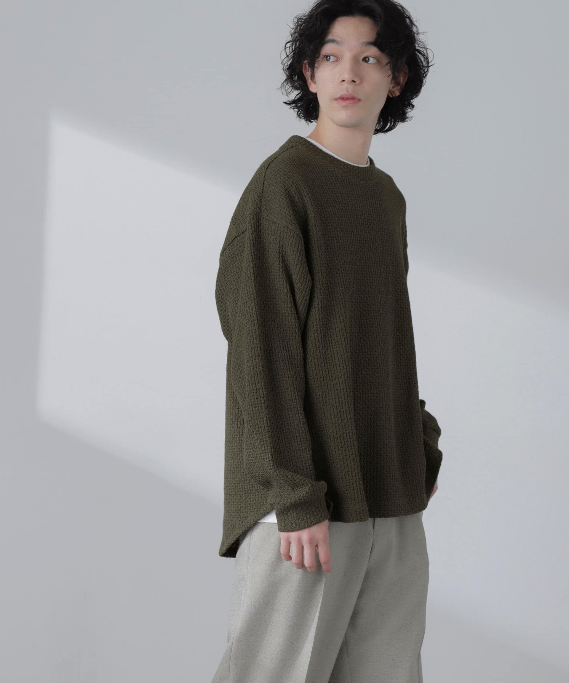 nano･universe「デルタワッフルTシャツ」|Tシャツ・カットソー|