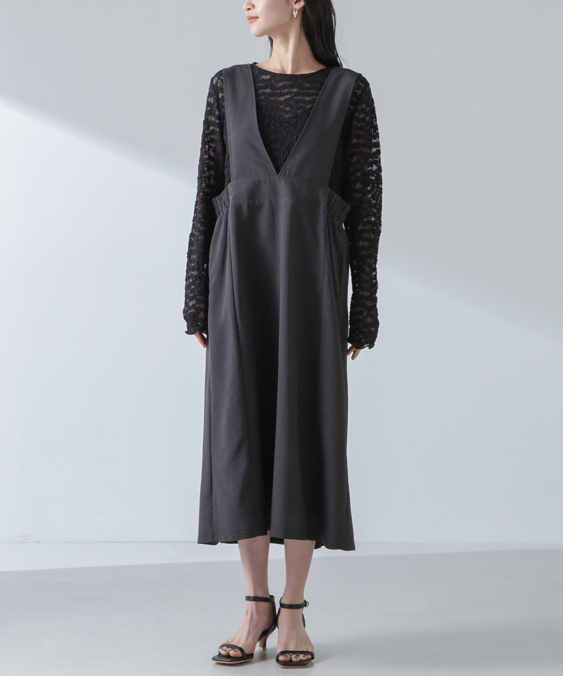 nano･universe「前後2wayデザインワンピース」|ワンピース|