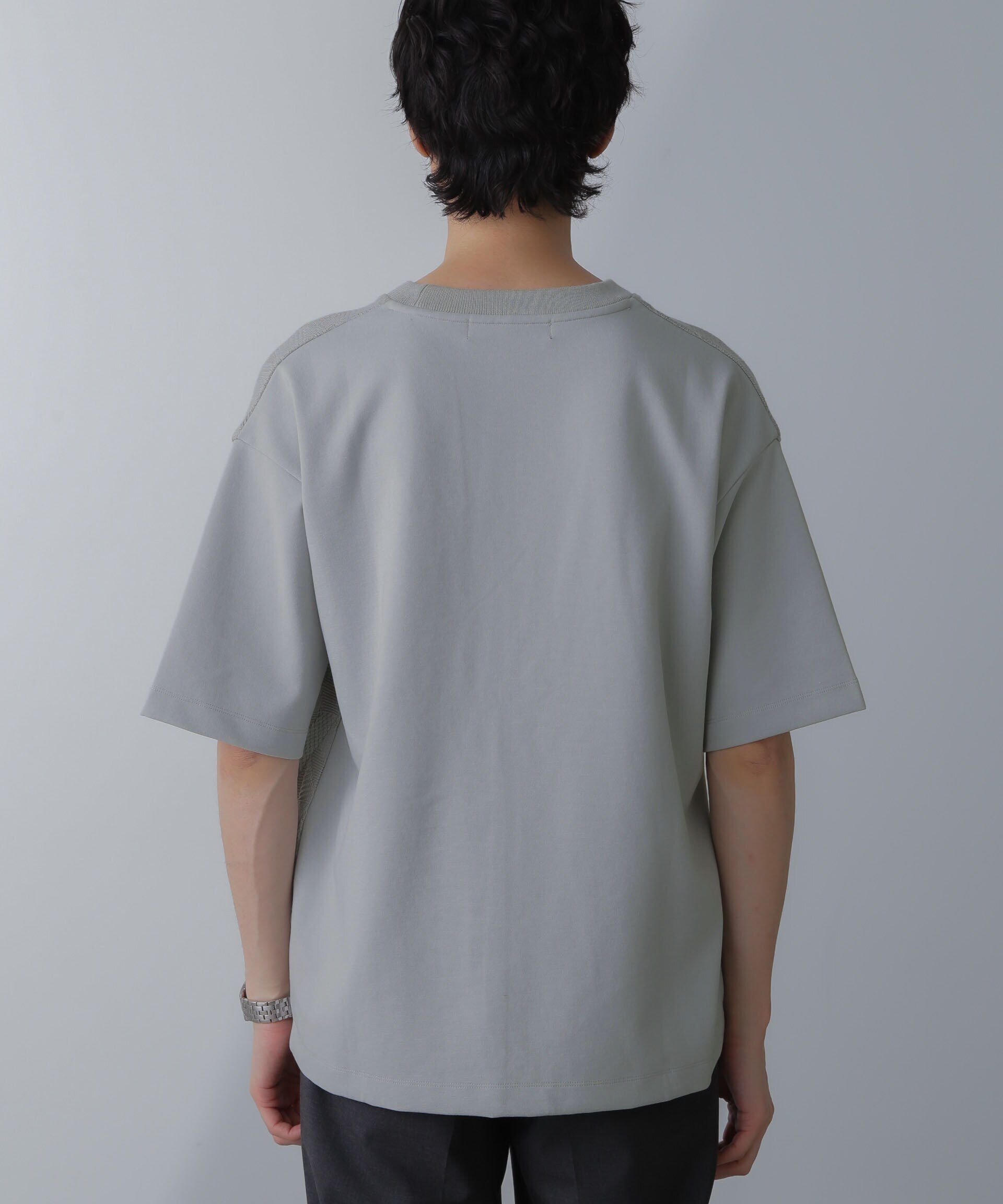 nano･universe「ツートーン切り替えTシャツ 半袖」|Tシャツ・カットソー|