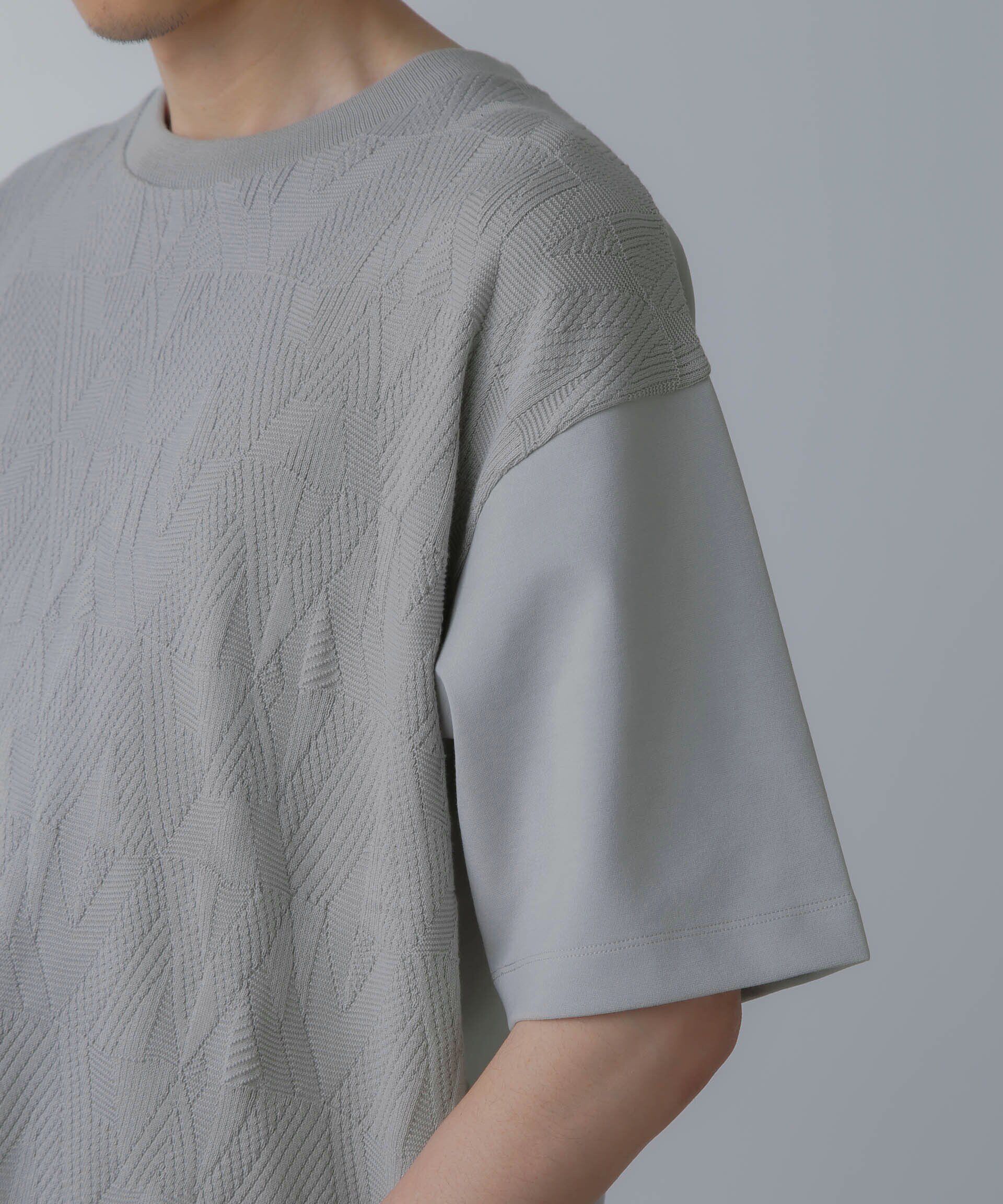 nano･universe「ツートーン切り替えTシャツ 半袖」|Tシャツ・カットソー|