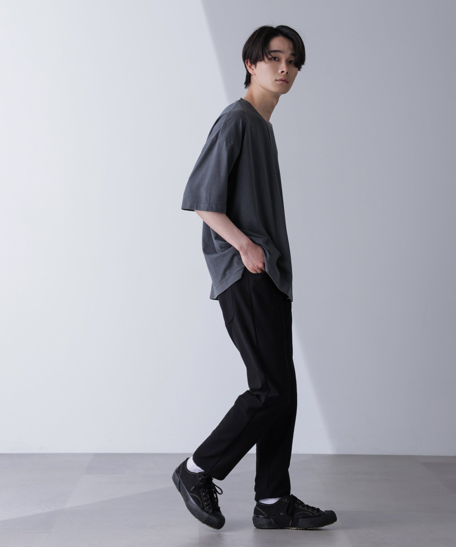 nano･universe「ピグメントビッグTシャツ 半袖」|Tシャツ・カットソー|