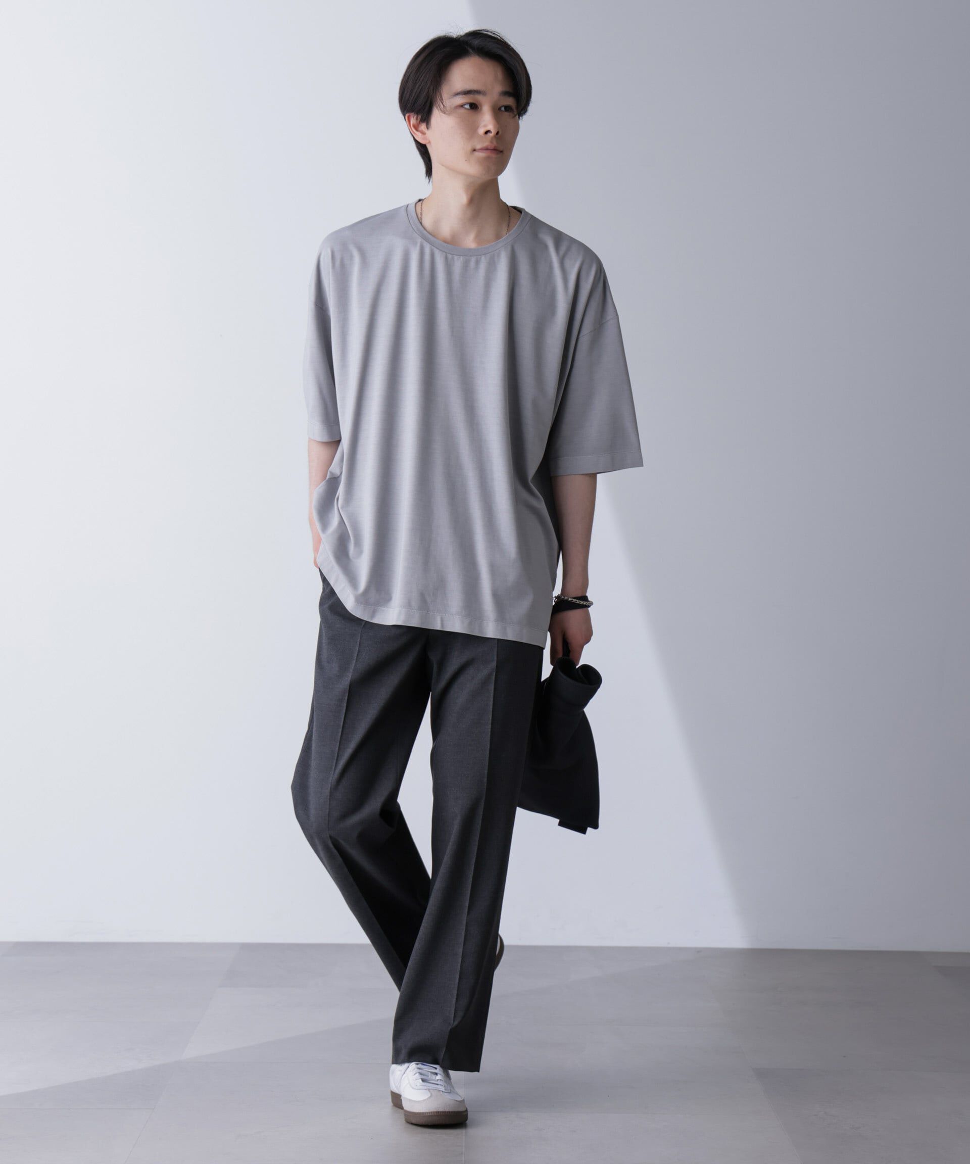 nano･universe「ピグメントビッグTシャツ 半袖」|Tシャツ・カットソー|