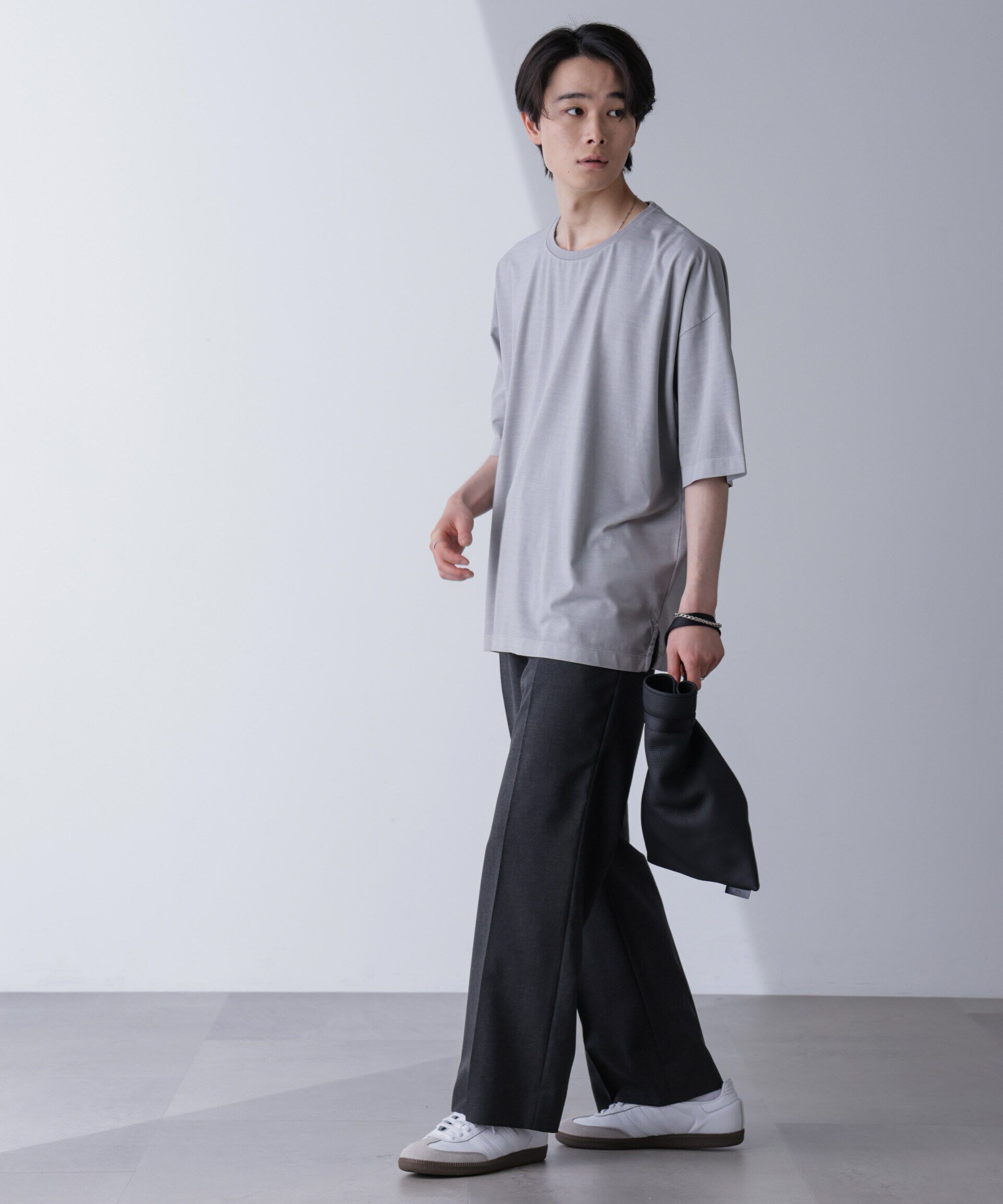 nano･universe「ピグメントビッグTシャツ 半袖」|Tシャツ・カットソー|