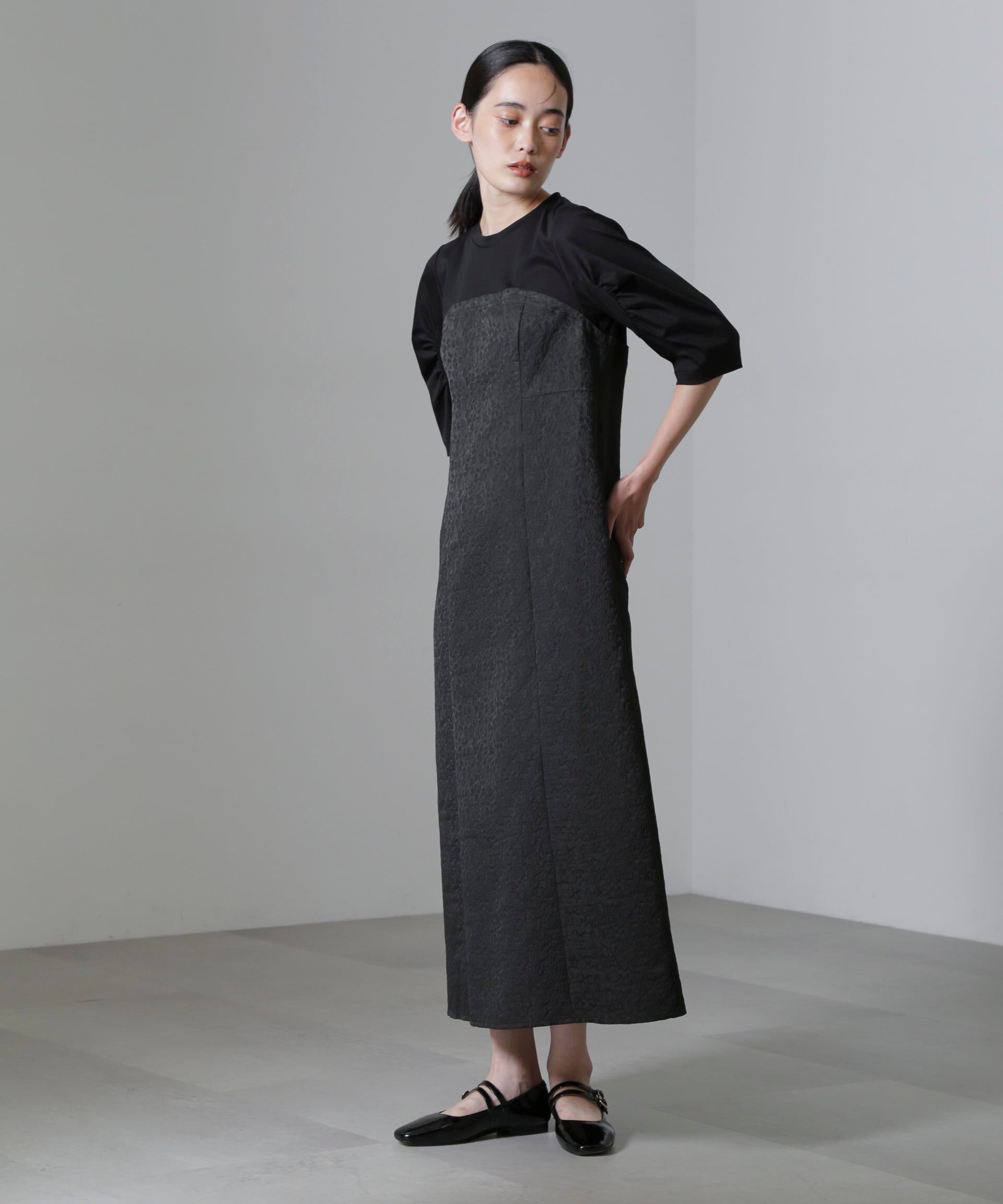 nano･universe「ビスチェコンビフクレジャガードワンピース」|ワンピース|ブラック